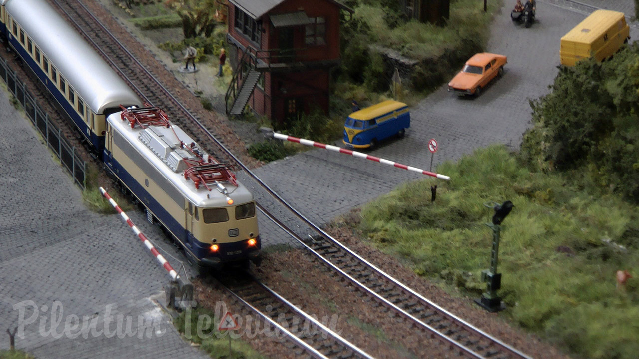 Marklin Model Railroad Layout in HO Scale as Modular System