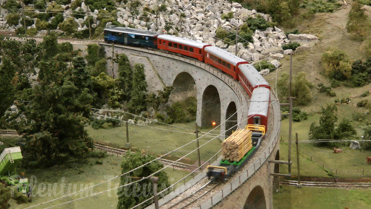 Model Railroading and the famous Brusio spiral viaduct