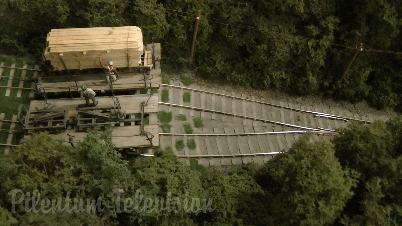 The Funicular Scale Model down in the Romanian Forest