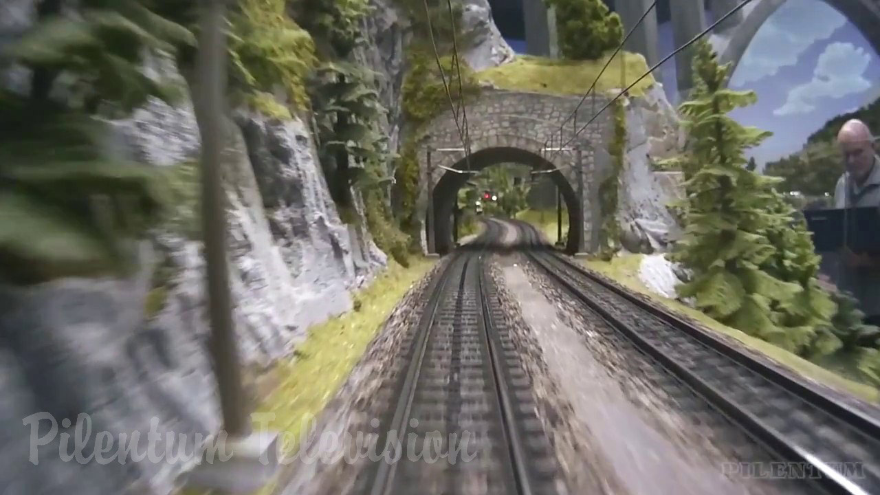 Cab ride on Mr. Porsche ‘s very large model railroad layout