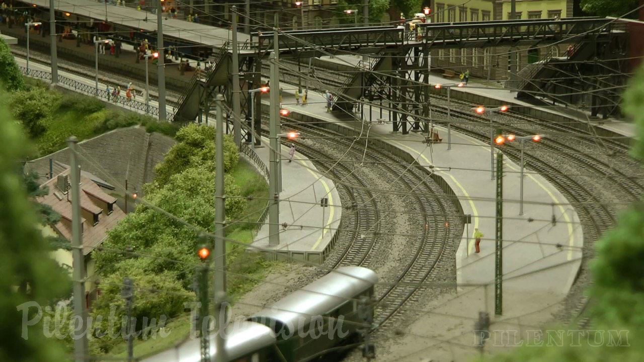 At The Train Station of Josef Brandl 's Austrian Model Railroad Layout