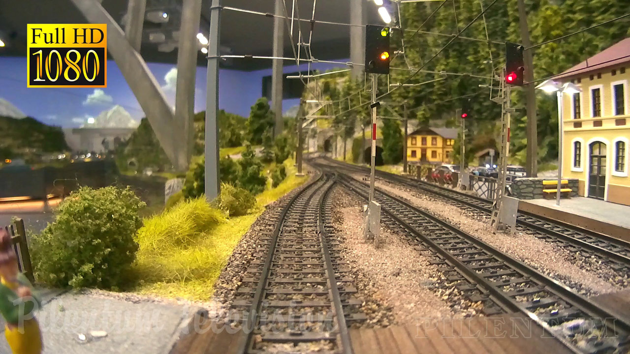 Cab Ride as Train Driver along Mr. Porsche’s Superb Model Railway with Austrian Model Trains