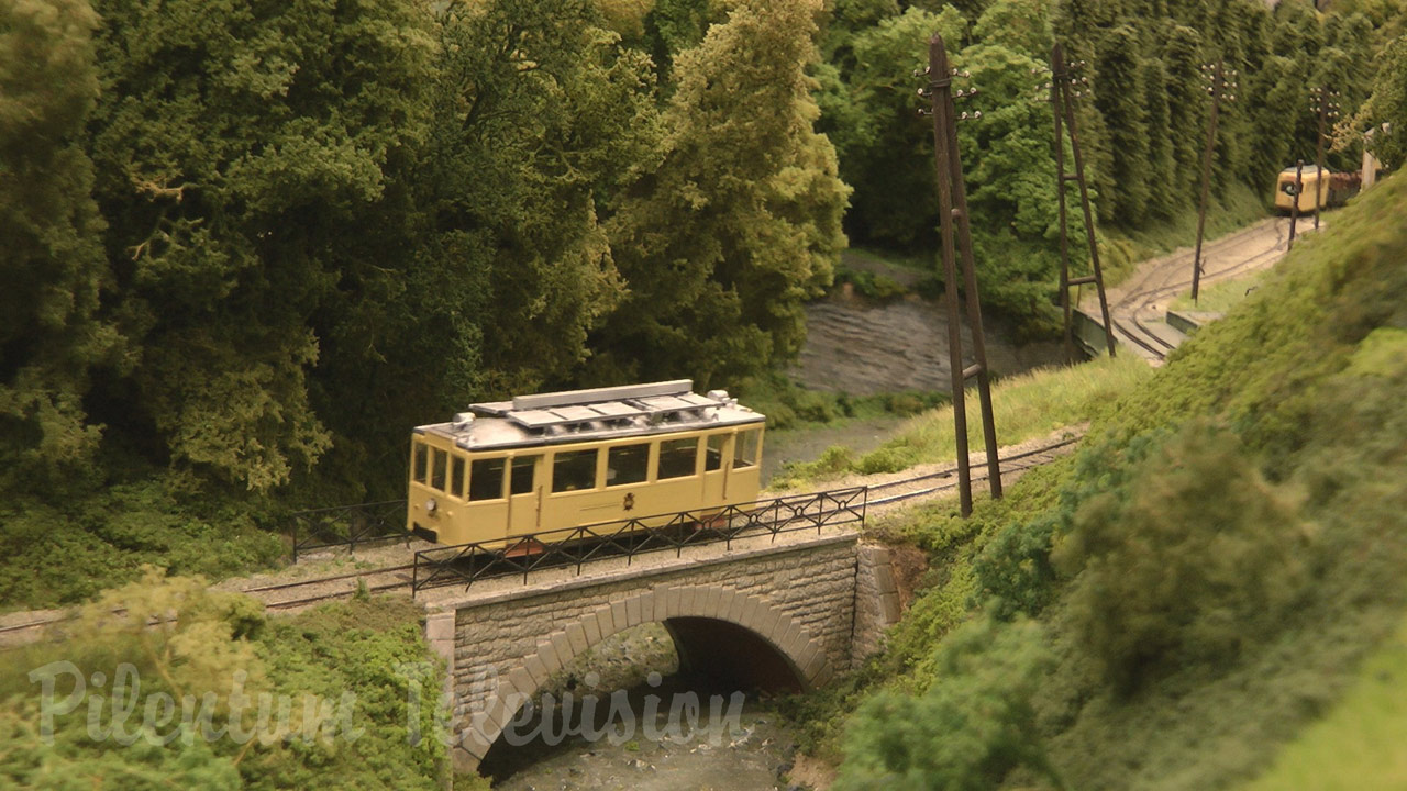 Trams and Tramways: Maredval Model Railway Layout in the Ardennes (Buurtspoorweg Trambaan en Modelspoor)