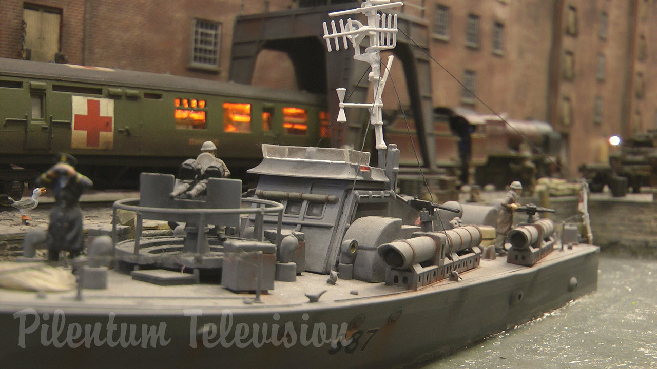 Military Model Trains, Torpedo Boats and Tanks: The Second World War Dockside Diorama “Operation Abyss” by James Styles