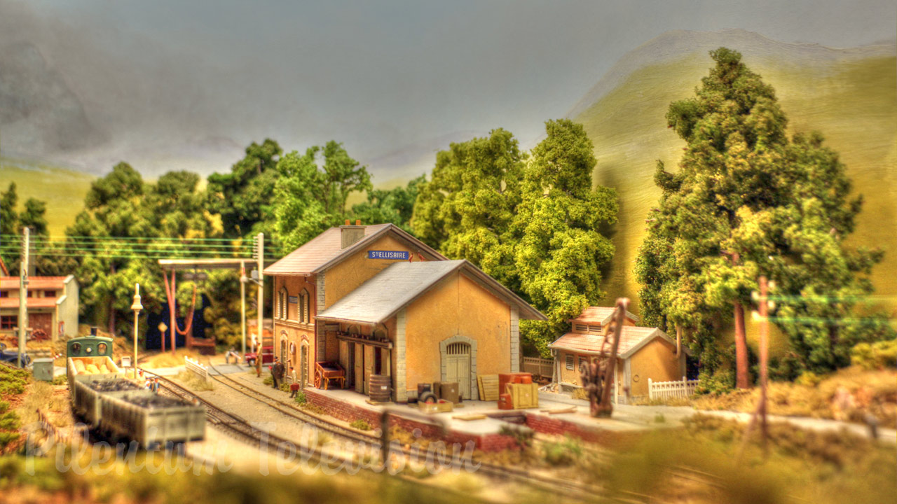 Beautiful French Model Railway Diorama in Narrow Gauge Sainte Ellisaire by Jaco Vroom