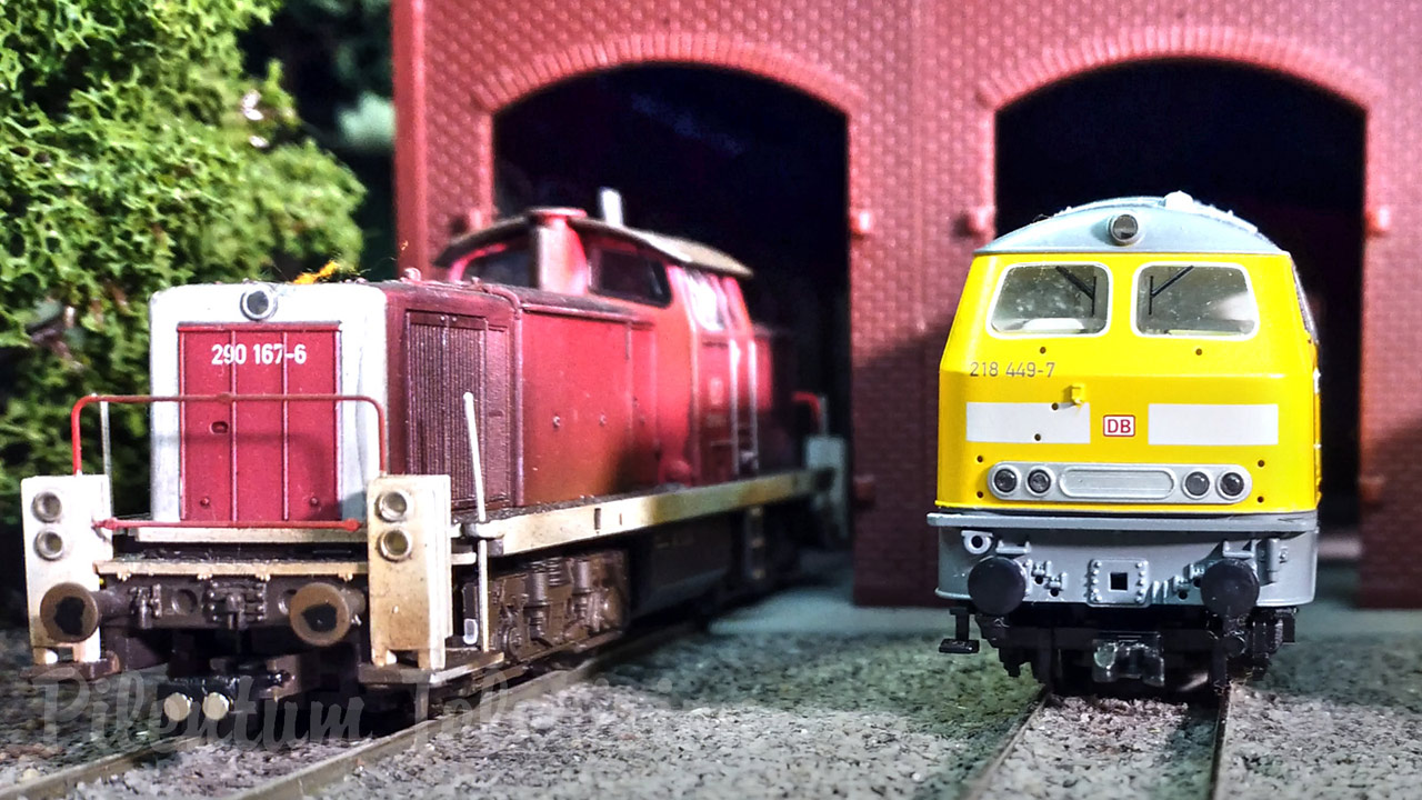 TT Scale Model Trains and Steam Locos - Modular Model Railway Layout in Germany