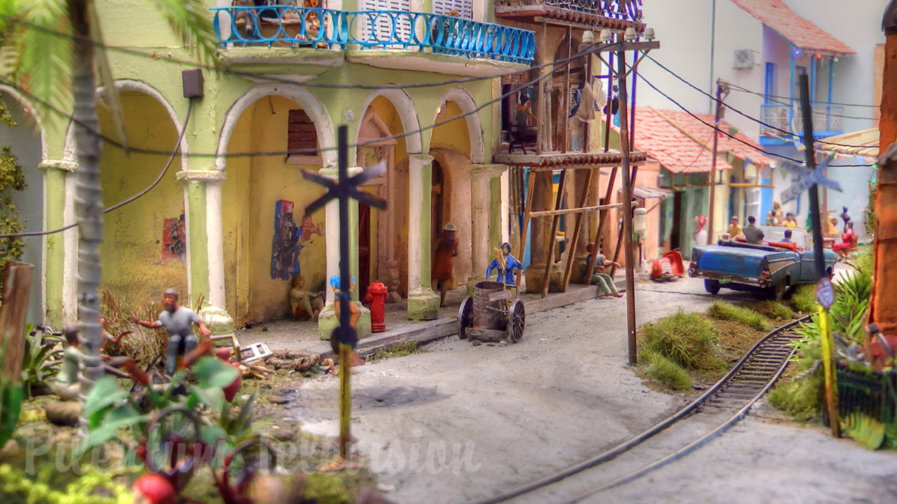 Model Railroad Diorama of Cuba - Scratch Building and Railway Modelling at its Best - On30 Layouts