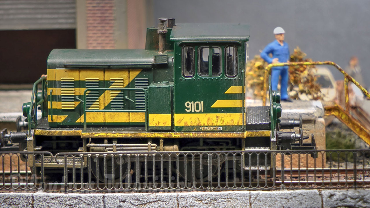 Model Railway Shunting Layout - Micro Train Diorama by MTD Treinenclub Edegem