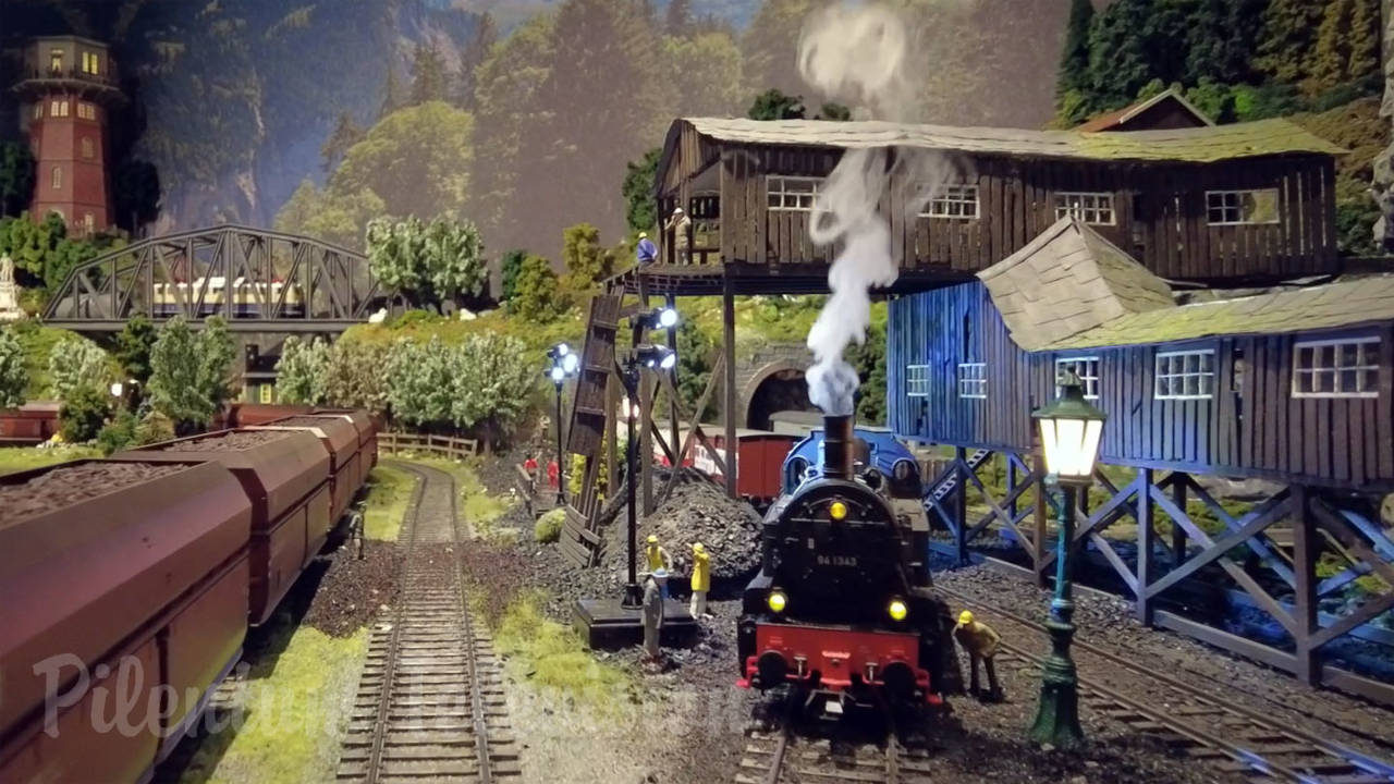 Steam Trains and Steam Locomotives on Arnold’s 1/32 Scale Model Railroad Layout