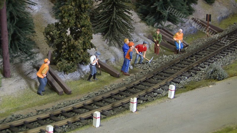 Model Train Layout of LGB Toy Trains
