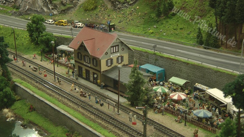 Miniature World in HO scale inside the Miniature Wonderland in Germany