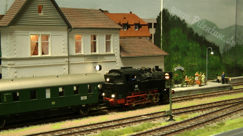 Superb Model Railway Layout with Steam Trains from Germany in O Scale