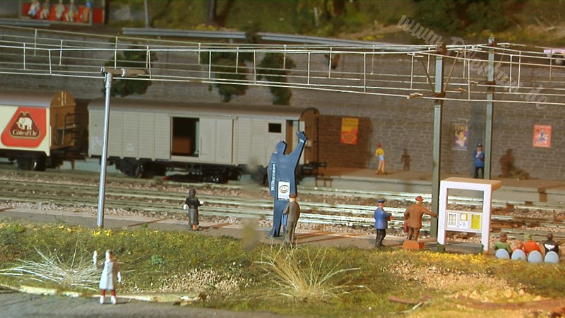 Fantastic model railroad layout DCC controlled in HO scale