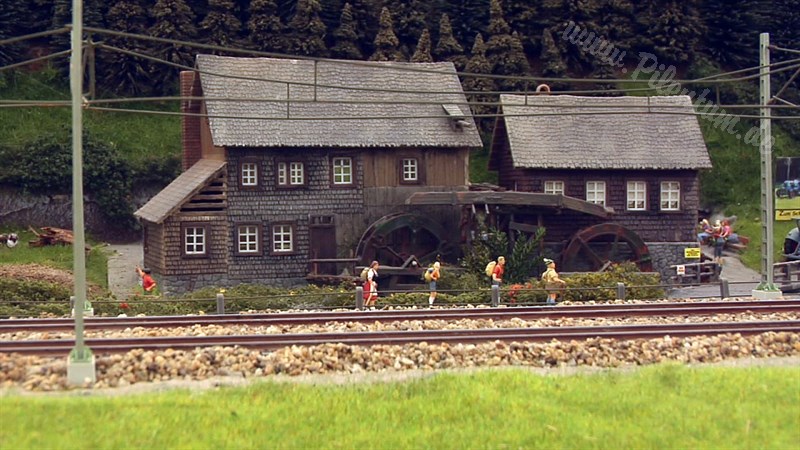 Very Large Modular Model Railroad Layout in HO Scale with Nudist Beach