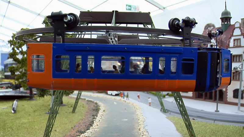 Monorail and Suspension Railway Scale Model Train HO Scale