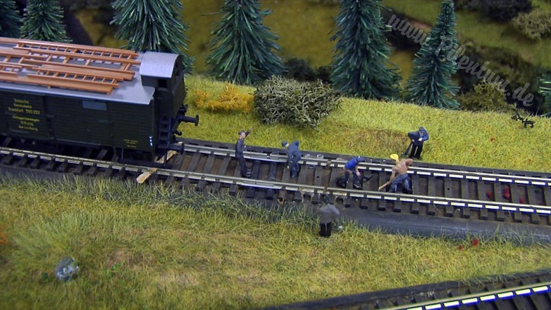 Large Model Railroad Layout with Cab Ride and more than 200 Model Trains in action