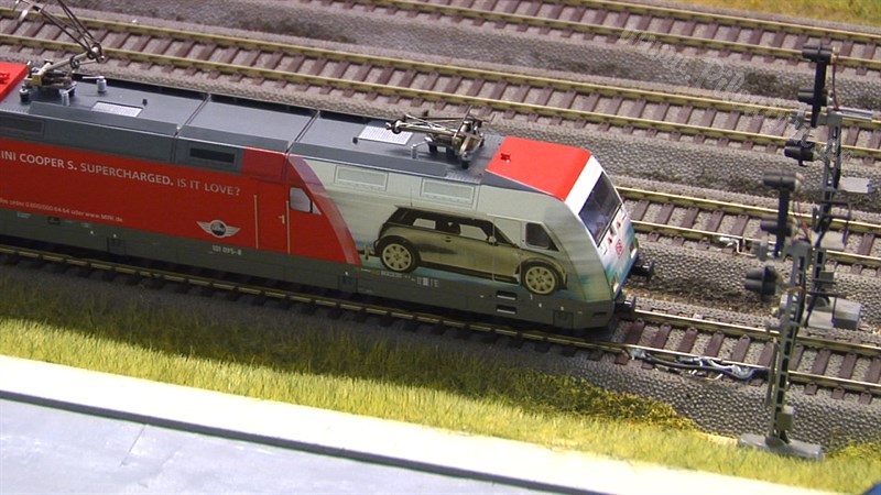 Large Model Railroad Layout with Cab Ride and more than 200 Model Trains in action