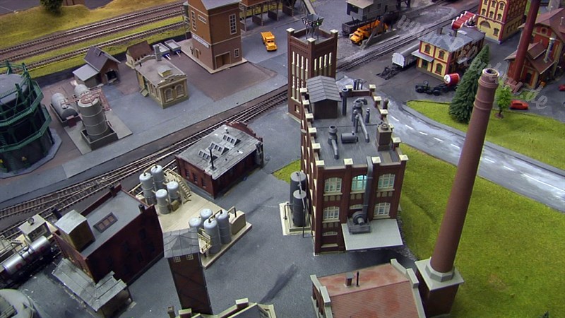 Large Model Railroad Layout with Cab Ride and more than 200 Model Trains in action