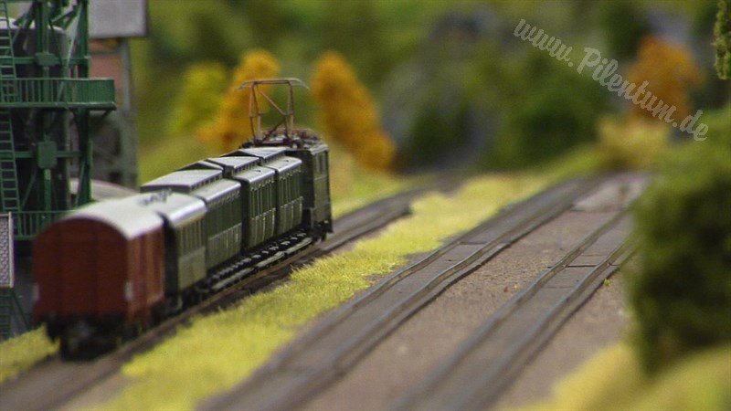 Large Model Railroad Layout with Cab Ride and more than 200 Model Trains in action