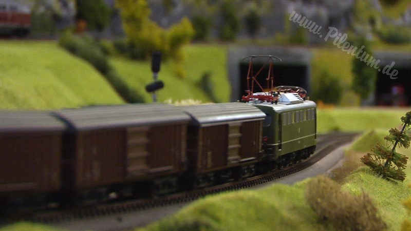 Large Model Railroad Layout with Cab Ride and more than 200 Model Trains in action