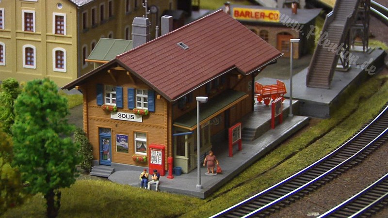 Large Model Railroad Layout with Cab Ride and more than 200 Model Trains in action