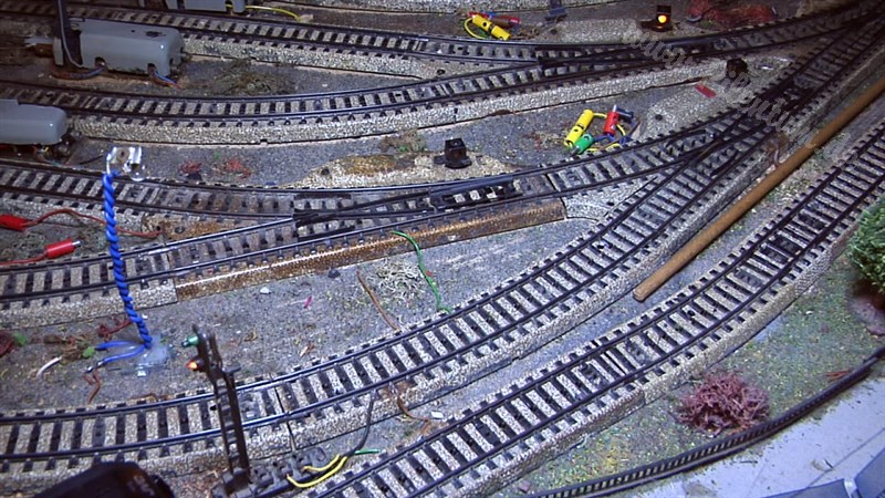 Marklin model train layout in analogue mode and HO scale