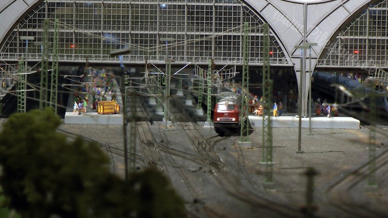 The new model train show by Marklin in Germany on more than 400 square meter