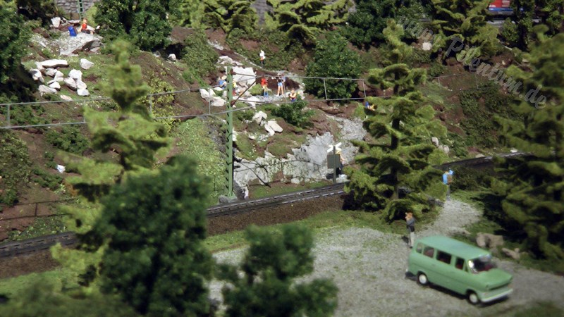 The new model train show by Marklin in Germany on more than 400 square meter