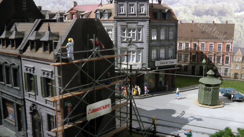 The new model train show by Marklin in Germany on more than 400 square meter