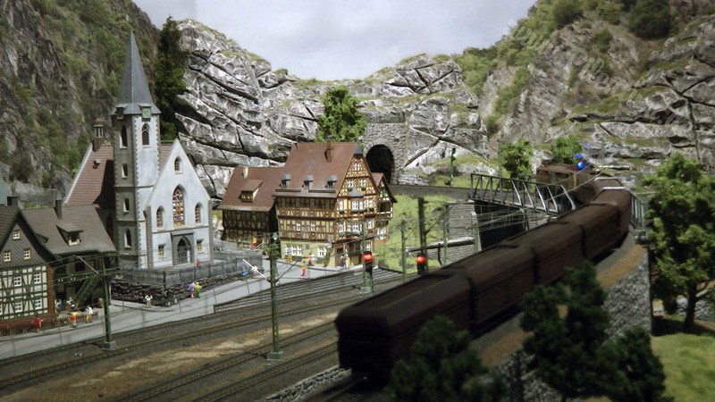 The new model train show by Marklin in Germany on more than 400 square meter