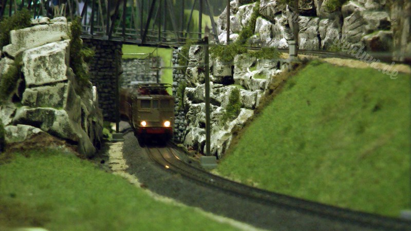 The new model train show by Marklin in Germany on more than 400 square meter