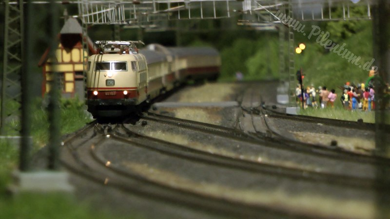 The new model train show by Marklin in Germany on more than 400 square meter