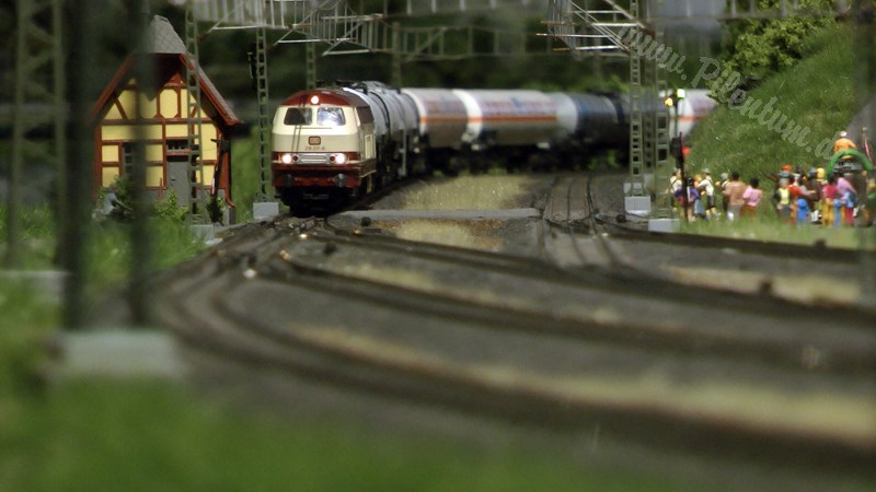 The new model train show by Marklin in Germany on more than 400 square meter