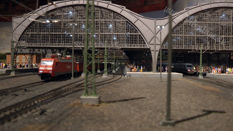 The new model train show by Marklin in Germany on more than 400 square meter