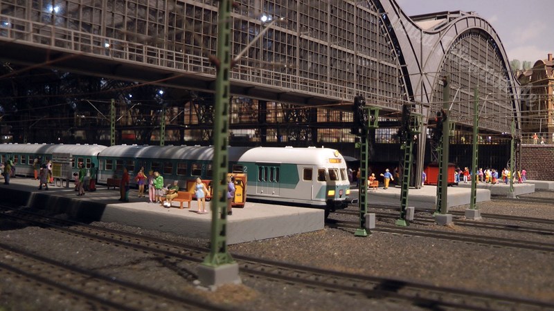 The new model train show by Marklin in Germany on more than 400 square meter