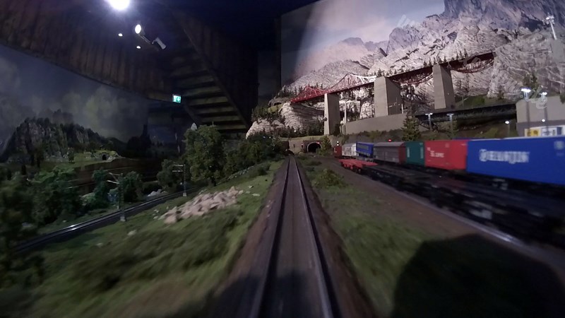 The new model train show by Marklin in Germany on more than 400 square meter