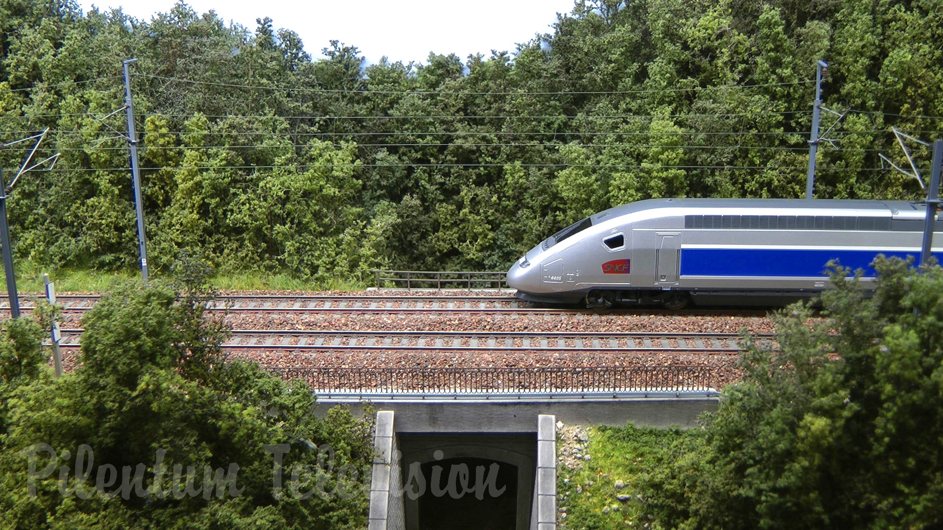 Nearly realistic model train layout from France