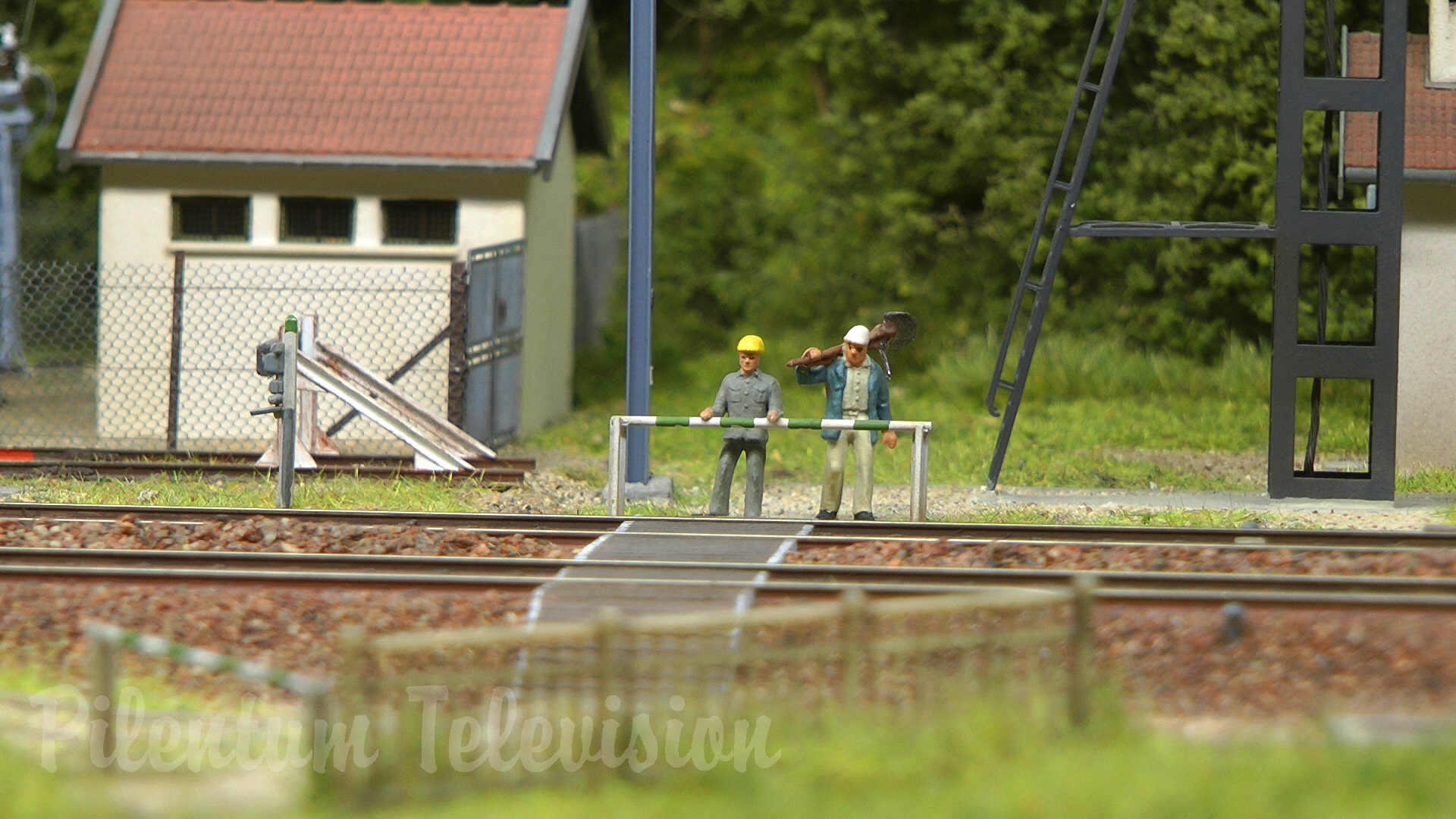 Nearly realistic model train layout from France