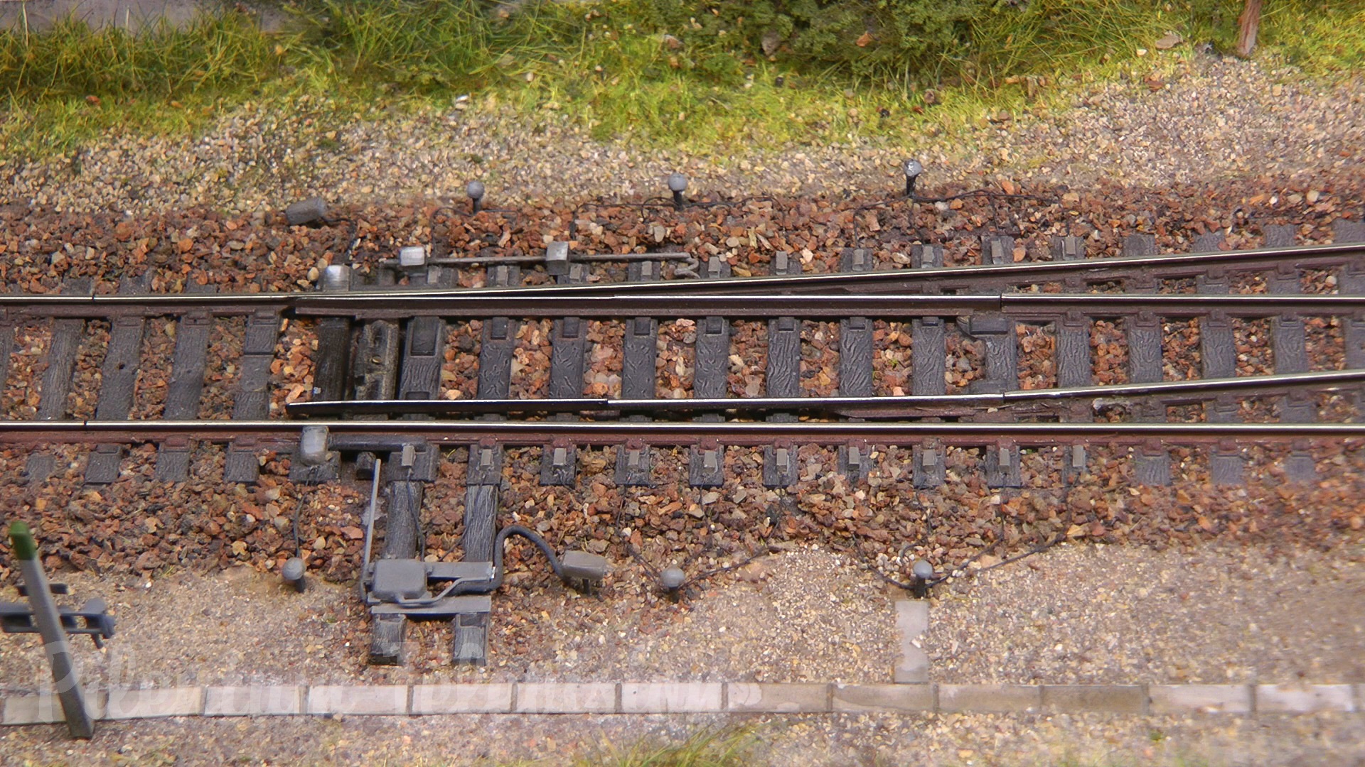 Nearly realistic model train layout from France