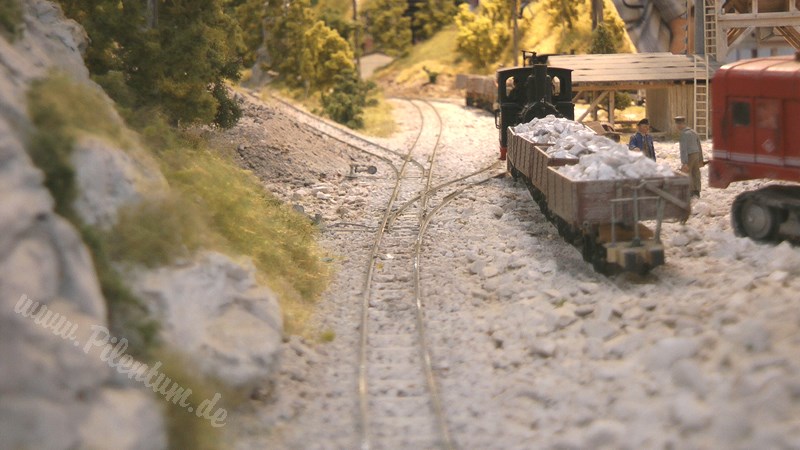 Beautiful Limestone Model Railway Layout in O scale