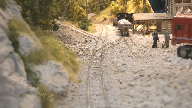 Beautiful Limestone Model Railway Layout in O scale