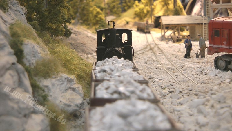 Beautiful Limestone Model Railway Layout in O scale