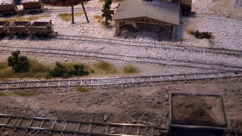 Beautiful Limestone Model Railway Layout in O scale