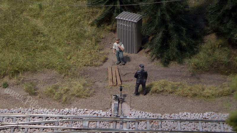 Beautiful Limestone Model Railway Layout in O scale