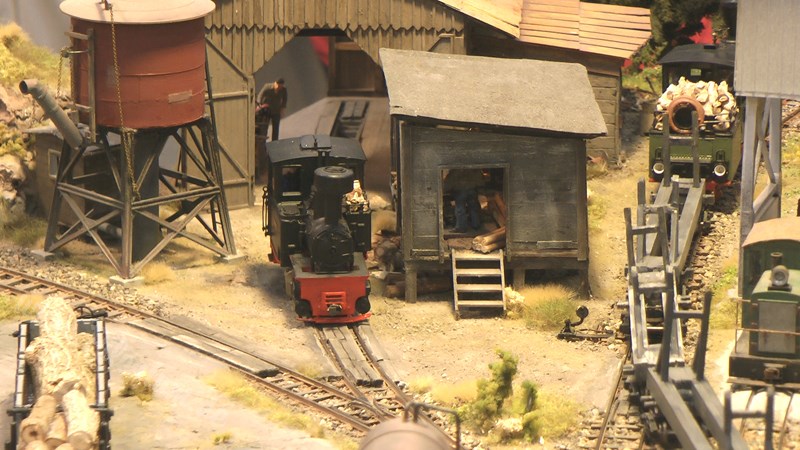 Beautiful Limestone Model Railway Layout in O scale