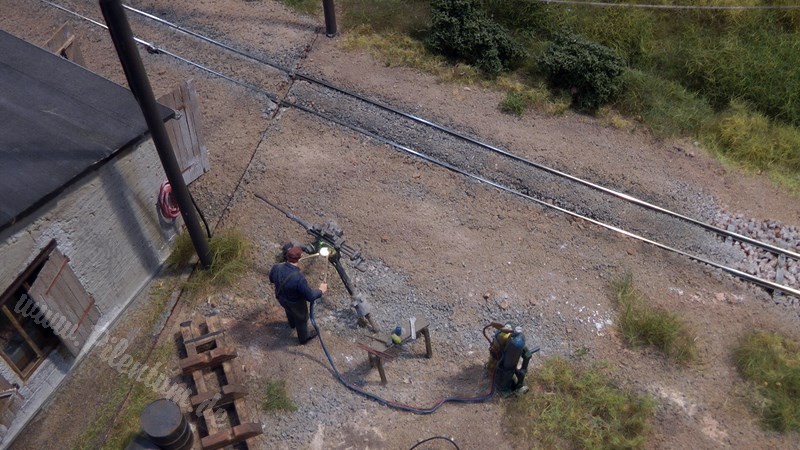 Beautiful Limestone Model Railway Layout in O scale