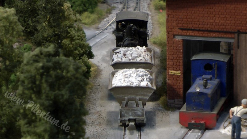 Beautiful Limestone Model Railway Layout in O scale