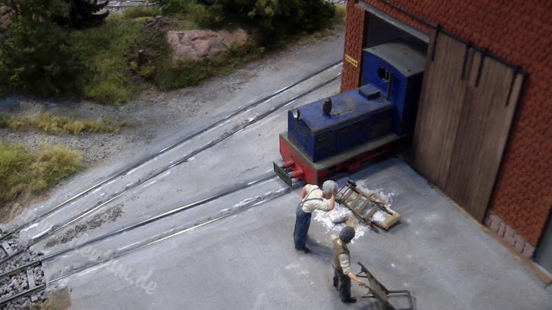 Beautiful Limestone Model Railway Layout in O scale