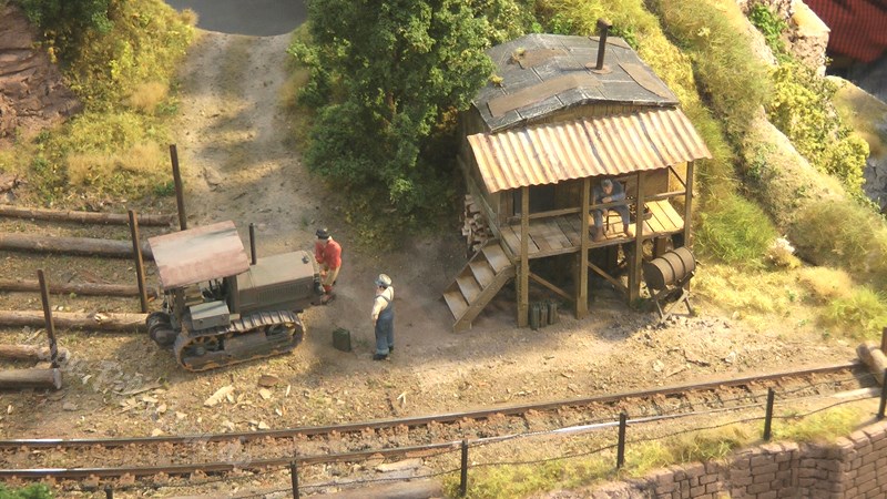 Beautiful Limestone Model Railway Layout in O scale