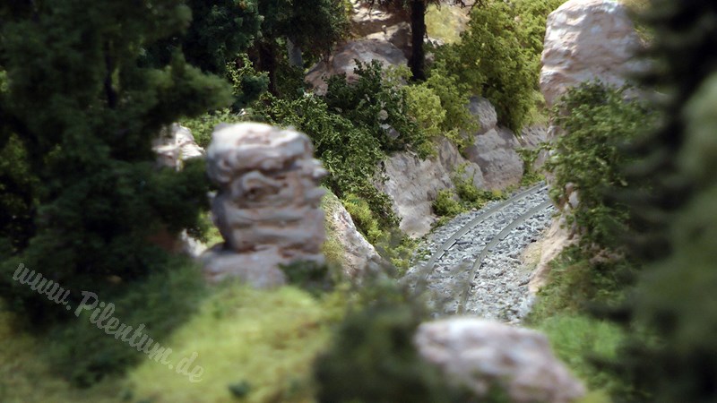 Beautiful Limestone Model Railway Layout in O scale